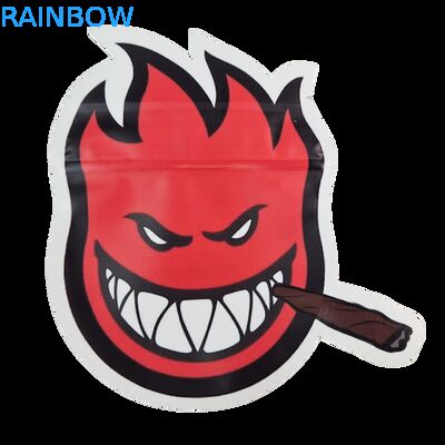 食用カリ 3.5g 7g マイラー ジップロック ソフトタッチ 防臭 不規則形状 クッキー ダイカット パッケージング プラスチック サシェ バッグ