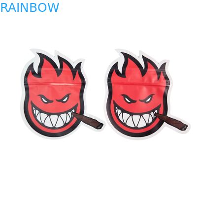 ダイカット 3.5g プラスチックバッグ 光沢ジッパー マイラー グミハーブキャンディ包装用 防臭 光沢表面