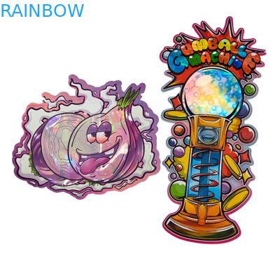 ダイカット 3.5g プラスチックバッグ 光沢ジッパー マイラー グミハーブキャンディ包装用 防臭 光沢表面