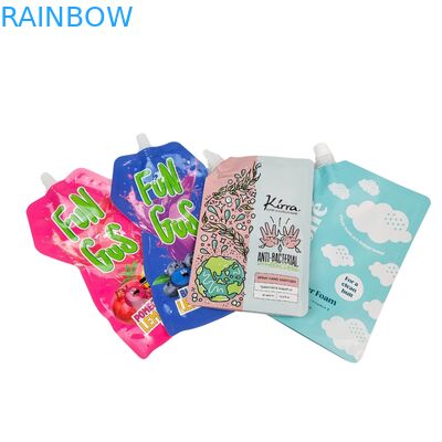 液体プラスチックのスタンドアップポックとスプウートスプッシュパッケージングバッグ 化粧水飲料ローションノズルバッグ