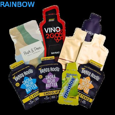 カスタムデジタル印刷ホットスタンププラスチック包装袋 5ml 10ml 30ml 小サンプルサシェバッグ カスタムサシェ