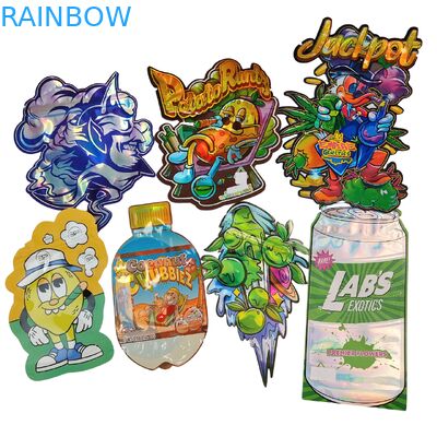 食品グレード ドイパック ダイカット カリ 3.5g 7g 14g 28g シュガークッキー マイラーバッグ 光沢/マット 防臭 ジップロックバッグ