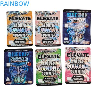 3.5g マイラーバッグ キノコエキス グミ パッケージ ドイパック ジッパー付き 防臭 スタンドアップポーチ