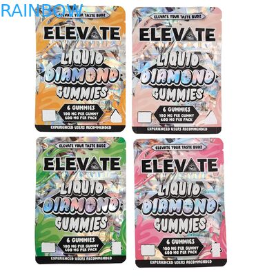 3.5g マイラーバッグ キノコエキス グミ パッケージ ドイパック ジッパー付き 防臭 スタンドアップポーチ