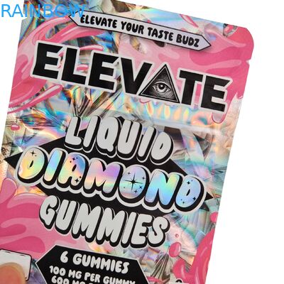 3.5g マイラーバッグ キノコエキス グミ パッケージ ドイパック ジッパー付き 防臭 スタンドアップポーチ