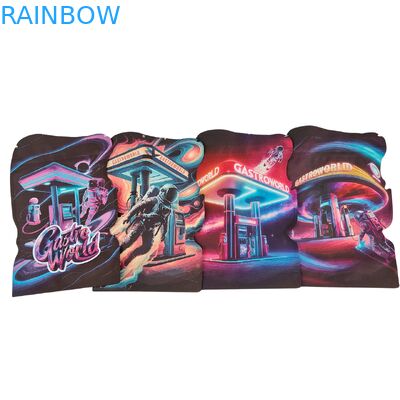 カスタムダイカットマイラーバッグ 3.5g～28g チャイルドプルーフジッパー付き