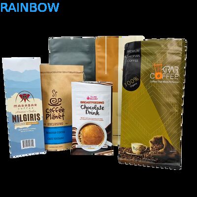 バルブ付きカスタムスタンドアップジッパーコーヒー豆バッグ