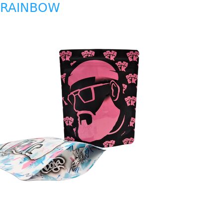 カスタム印刷 3.5g-28g 再封可能 防臭マイラー食品バッグ