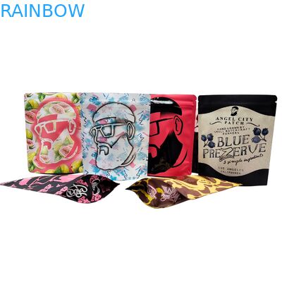 カスタム印刷 3.5g-28g 再封可能 防臭マイラー食品バッグ