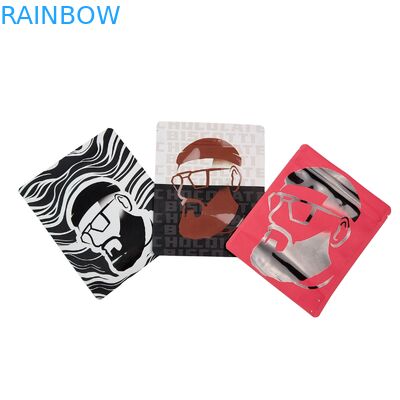 再利用可能な熱封印 3.5g 1oz マイラージッパーバッグ スタンドアップ アルミニウムホイール 臭いがなく カリ 食品保管 ミーラーバッグ カスタム印刷