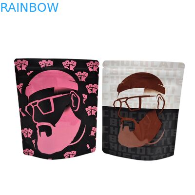 再利用可能な熱封印 3.5g 1oz マイラージッパーバッグ スタンドアップ アルミニウムホイール 臭いがなく カリ 食品保管 ミーラーバッグ カスタム印刷