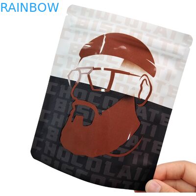 再利用可能な熱封印 3.5g 1oz マイラージッパーバッグ スタンドアップ アルミニウムホイール 臭いがなく カリ 食品保管 ミーラーバッグ カスタム印刷