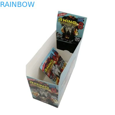 卸売カスタムサイ100k 150k 200kカプセルエンハンスメントピル薬3D包装カード、紙製ディスプレイボックス付き