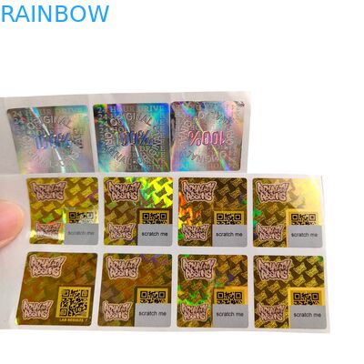 スクラップブック用紙用接着ビニールPVC紙ステッカー防水UVホログラム印刷パーソナライズされたロゴ包装ラベル