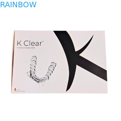 工場カスタムサイズ生分解性フォルダー クラフト紙 空の歯アライナーケース 時計ジュエリーギフトエンボス加工付きマグネットボックス