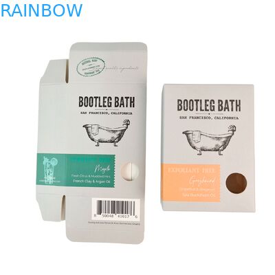 クラシックなデザインと光り輝くラミネーションのカスタム生物分解性化粧品パッケージボックス