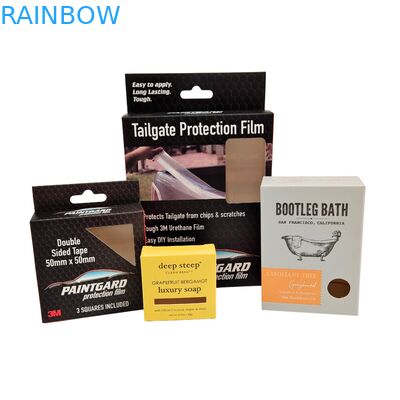 クラシックなデザインと光り輝くラミネーションのカスタム生物分解性化粧品パッケージボックス