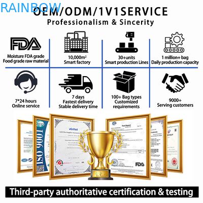 カスタマイズされた生物分解性クラフト紙 熱密封シップロック 防湿食品包装袋