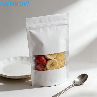 食品包装用カスタム化可能な生分解性防湿スタンドアップパウチクラフト紙袋