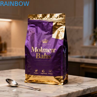 オーダーメイド 生物分解性 動物用飼料 食品 包装 マイラー袋 サイド ガセット ポケット 犬 猫 ペット 食品 ザイプ バッグ バルブ