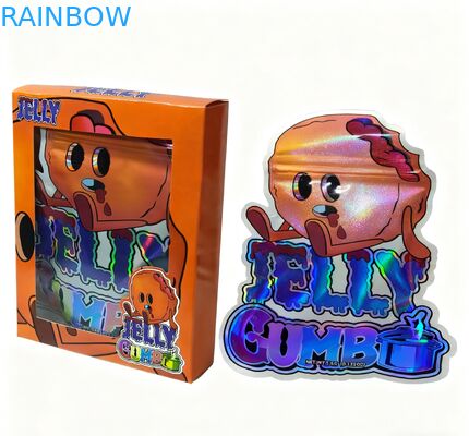 カスタム印刷された3.5g再封可能マイラーバッグ、スナック包装用スタンドアップポーチ