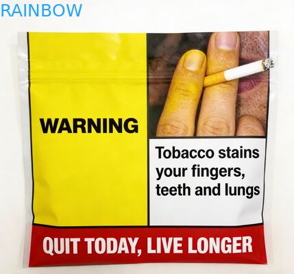 プリロールバッグ ジップロック 食用食品包装 食品グレード 三面シール袋 タバコ用のプラスチック マイラーバッグ