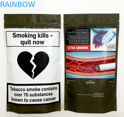 カスタム印刷食品グレード防臭マイラーチャック袋スタンドアップポーチ、スナック包装用