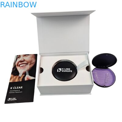 カスタマイズされたロゴ 歯科矯正器 キットボックス 矯正アライナー 紙付き 入れ歯アライナー 梱包ボックス