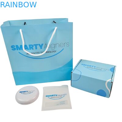 オーダーメイド 矯正歯科 歯のアライナー 梱包箱 歯列矯正 歯のアライナー 紙袋付き箱