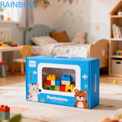 クリアウィンドウディスプレイ付きカスタムサイズ紙箱、食品包装用350g厚さ