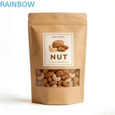 高品質のカスタムデジタル印刷 熱密封式スタンドアップポック付き リサイクルプラスチック食品包装袋