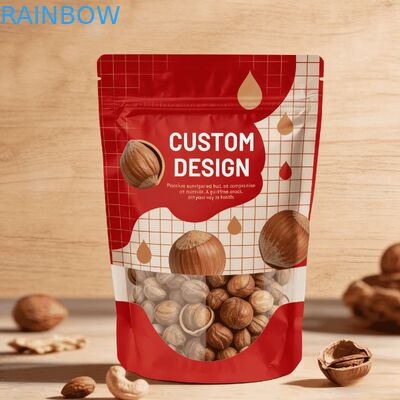 高品質のカスタムデジタル印刷 熱密封式スタンドアップポック付き リサイクルプラスチック食品包装袋