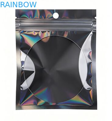 カスタム印刷 リサイクル可能なPVCプラスチックのマット 3面シール付き再閉包袋