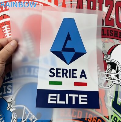 蓄光シルバーホログラフィック熱プレスラベル カスタムパターン熱転写ガーメントステッカー