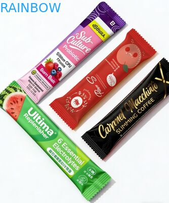 カスタム 1 グラム 3 グラム 5 グラムミルクティーパウダーコラーゲンパウダーサシェヒートシール可能なリサイクル可能な PET アルミ箔ラミネートジッパー食品袋