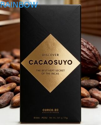 カスタムクラフト紙箱 印刷可能 生分解性 食品グレード紙ボード チョコレートバー包装箱 透明窓付き ギフトボックス