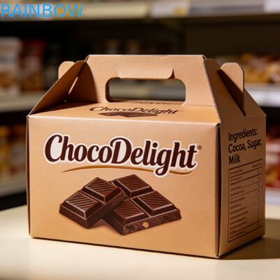 オーダーメイド印刷 ゴールドフォイル スタンプ付き 結婚式 ギフト ボックス 透明なウィンドウ 甘いもの と チョコレート