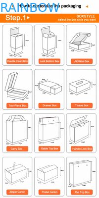 オーダーメイド エコフレンドリー 折りたたむ 350g 厚さ 宝石 服 靴 時計 紙箱 ギフト ボックス