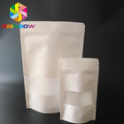 袋のミルク蛋白質の粉のためのDoyのパックのジッパー ロックを包む白いクラフト紙袋を立てて下さい