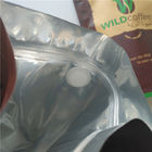 アルミ ホイルを包むResealableティーバッグは弁が付いているコーヒー バッグを立てます