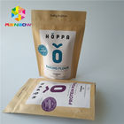 Eco友好的なホイルの袋の包装の食品等級のジップ ロック式のロゴによって印刷されるクラフトの技術のペーパー