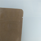 アルミ ホイルの側面のガセットによってリサイクルされるクラフト紙のコーヒー バッグのDoypackの平底の袋