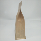 アルミ ホイルの側面のガセットによってリサイクルされるクラフト紙のコーヒー バッグのDoypackの平底の袋