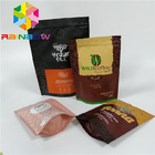 クラフト紙はコーヒー袋、防止ジップ ロック式のプラスチック食品包装の湿気を立てます