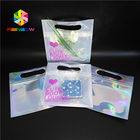 物質的なビキニの衣服のプラスチック袋の包装のホログラム3dはジッパーが付いている袋を立てます