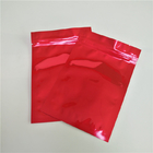食品等級の物質的なジッパー ロックの袋の臭いの証拠光沢のある赤いマイラーは丸薬/雑草のために袋に入れます