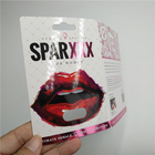 男性の強化のカプセルのために習慣によって印刷されるまめの紙カードのスパーXXXのピンクに熱い押すこと