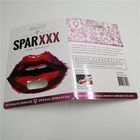 男性の強化のカプセルのために習慣によって印刷されるまめの紙カードのスパーXXXのピンクに熱い押すこと