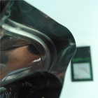 1g雑草袋のKushの医学のインド大麻明確な窓およびジッパーが付いている包装袋の紫外線印刷の黒い袋