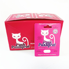 注文の印刷紙カード破損のノッチ ライン箱のピンクの猫のカード箱を表示しなさい